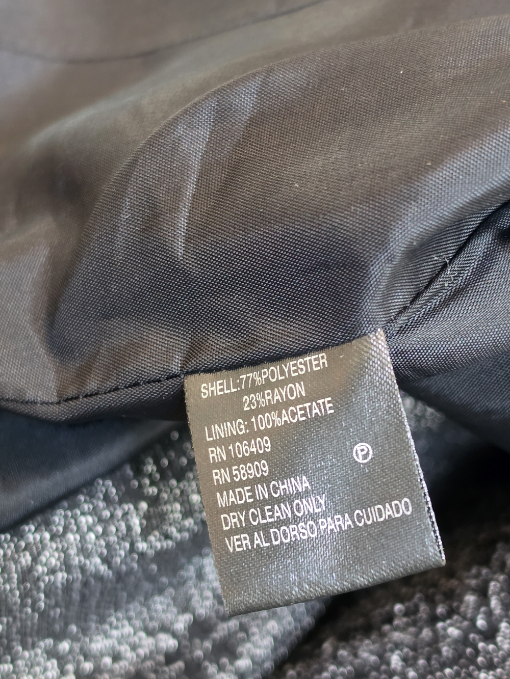 ANTONIO MELANI Black and Charcoal Two-Piece Skirt Suit - Picture 8 of 14
